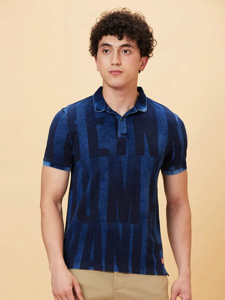Purple Regular Fit Men's Polo T-Shirt