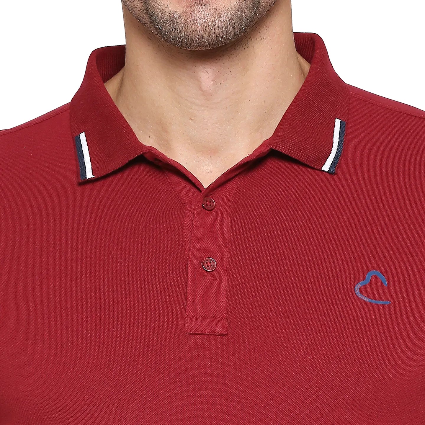 Being Human Clothing Men Regular Fit Polo Neck T-Shirts-Red