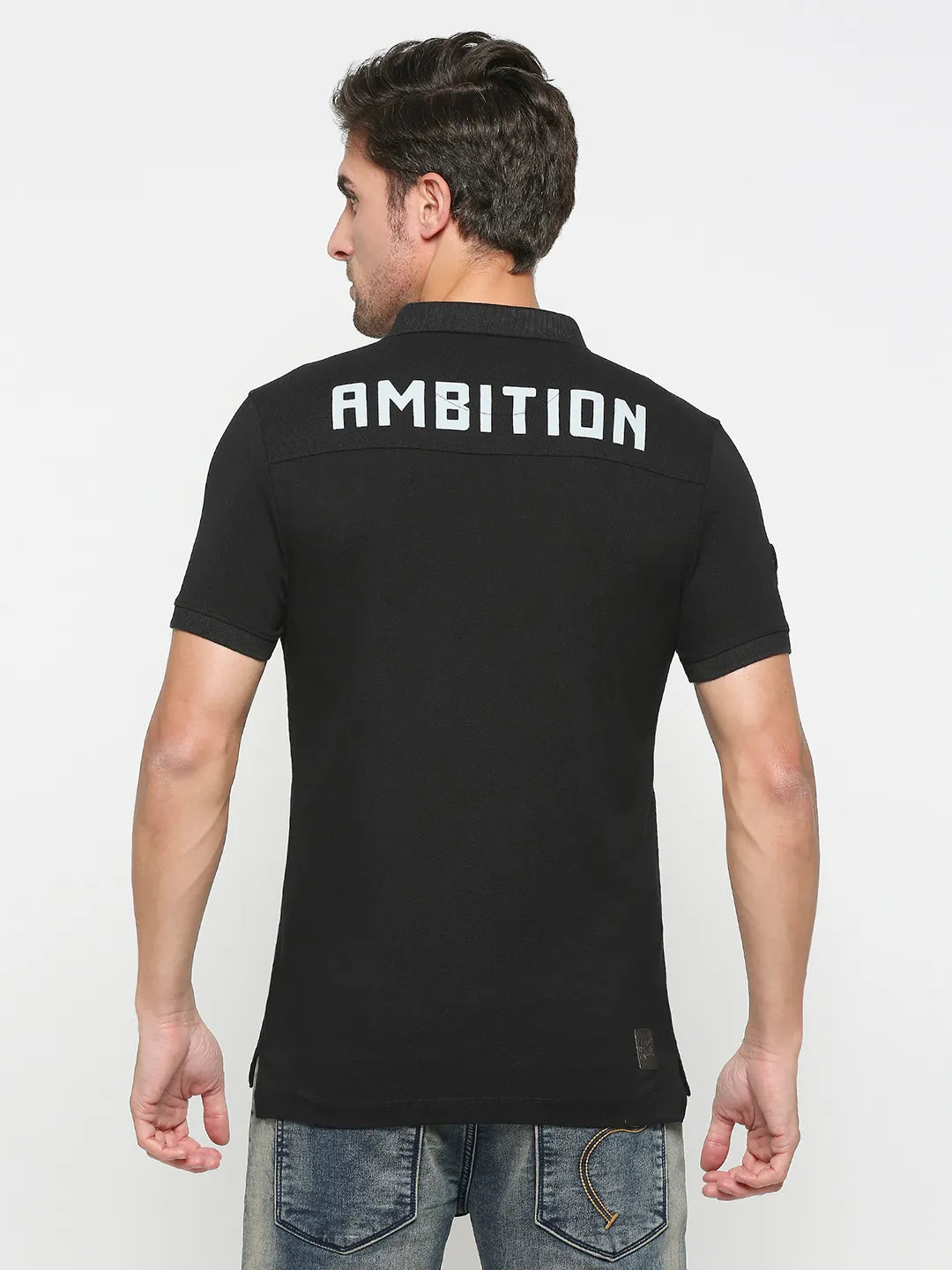 Being Human Clothing Men Regular Fit Polo Neck T-Shirts-Verdant Green