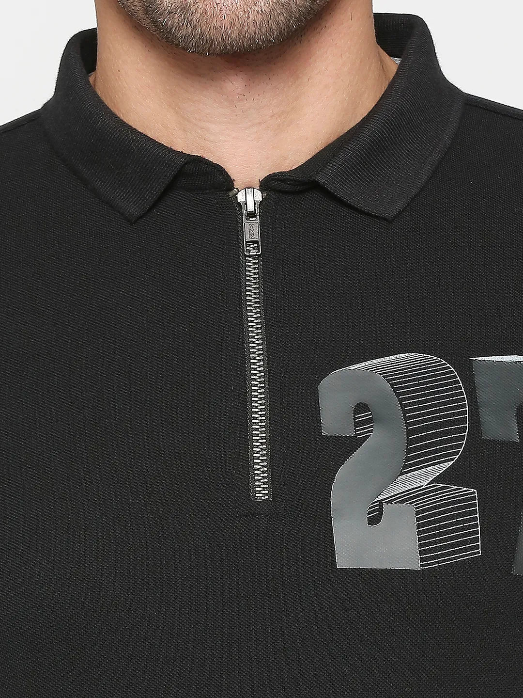 Being Human Clothing Men Regular Fit Polo Neck T-Shirts-Verdant Green