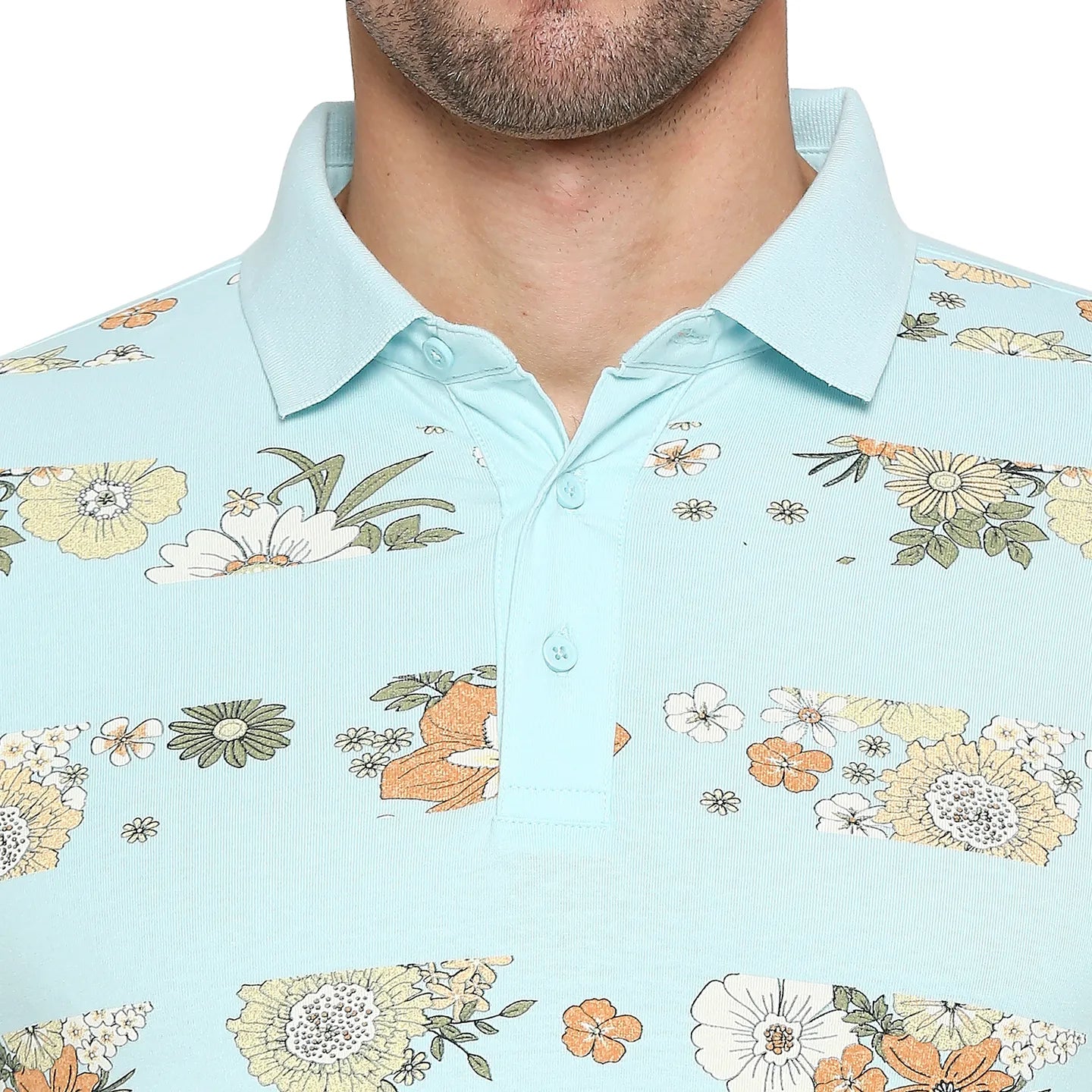 Being Human Clothing Men Regular Fit Polo Neck T-Shirts-Deep Teal