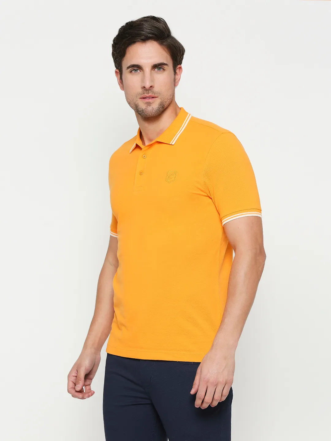 Being Human Clothing Men Regular Fit T-Shirts-Bright Marigold