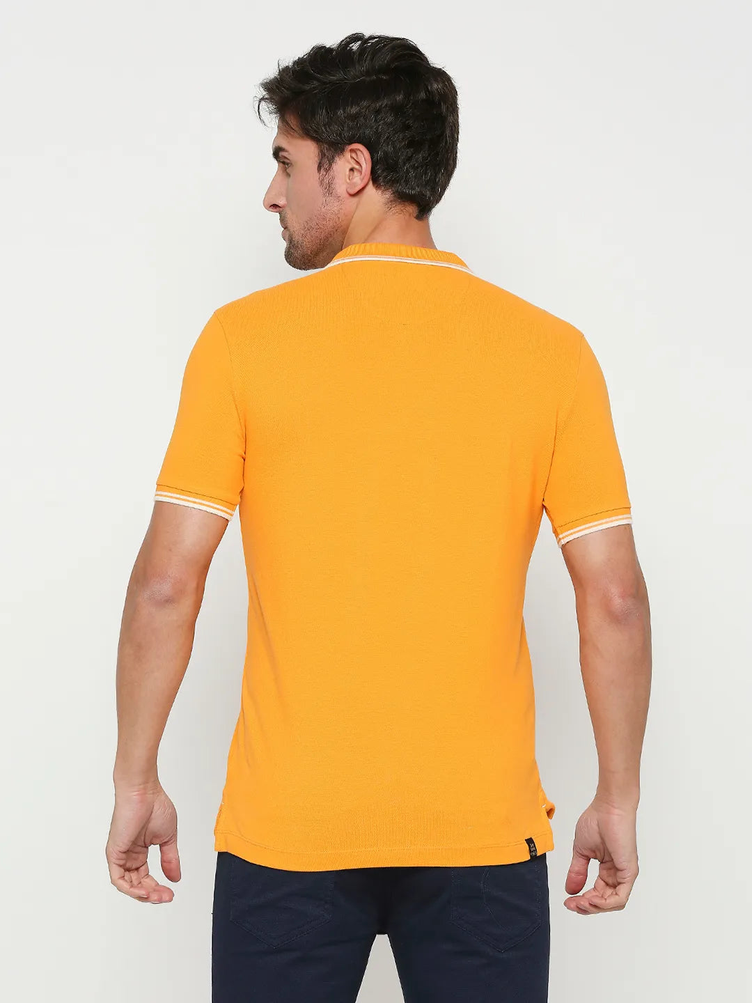 Being Human Clothing Men Regular Fit T-Shirts-Bright Marigold