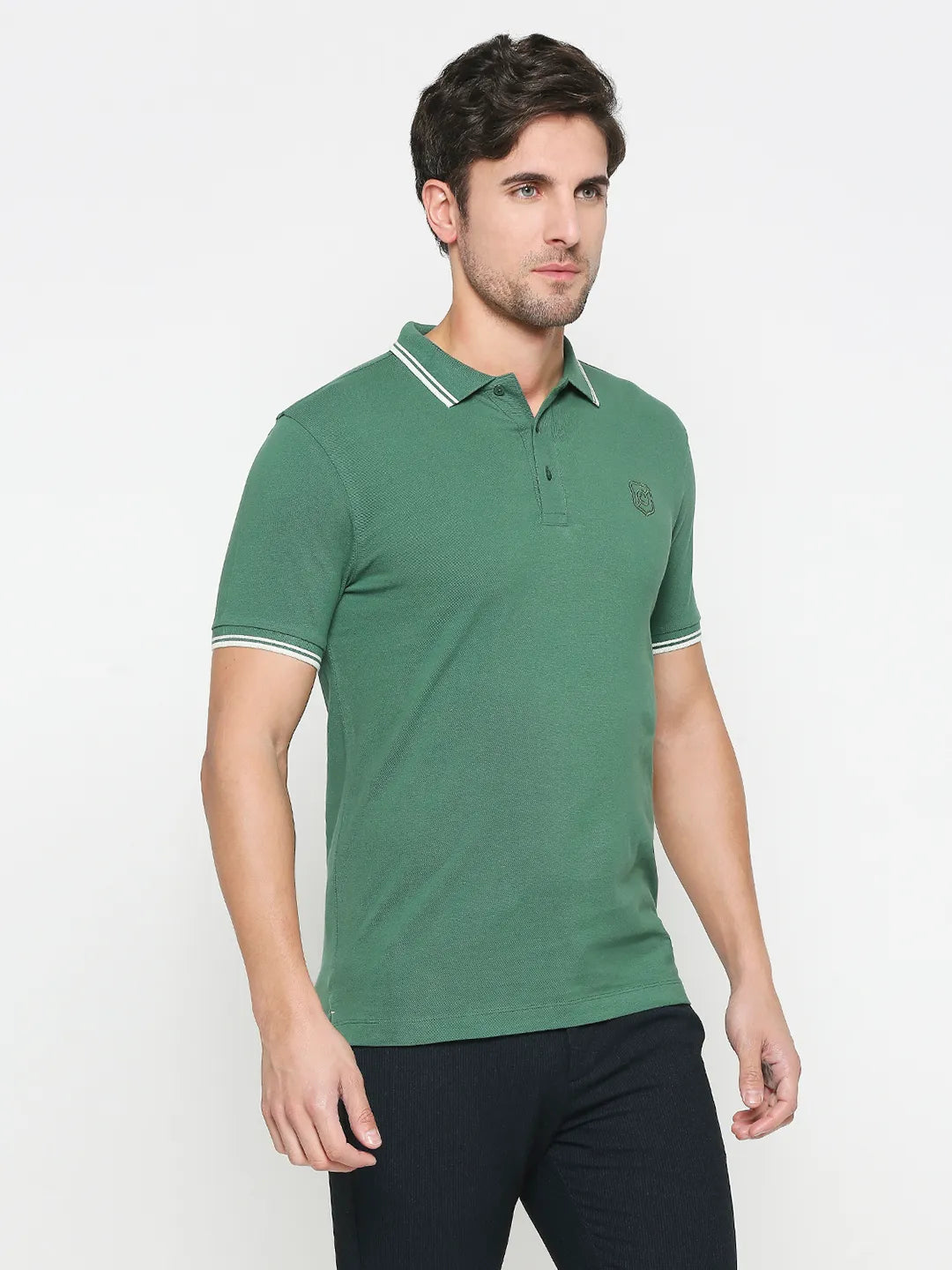 Being Human Clothing Men Regular Fit Polo Neck T-Shirts-Eden