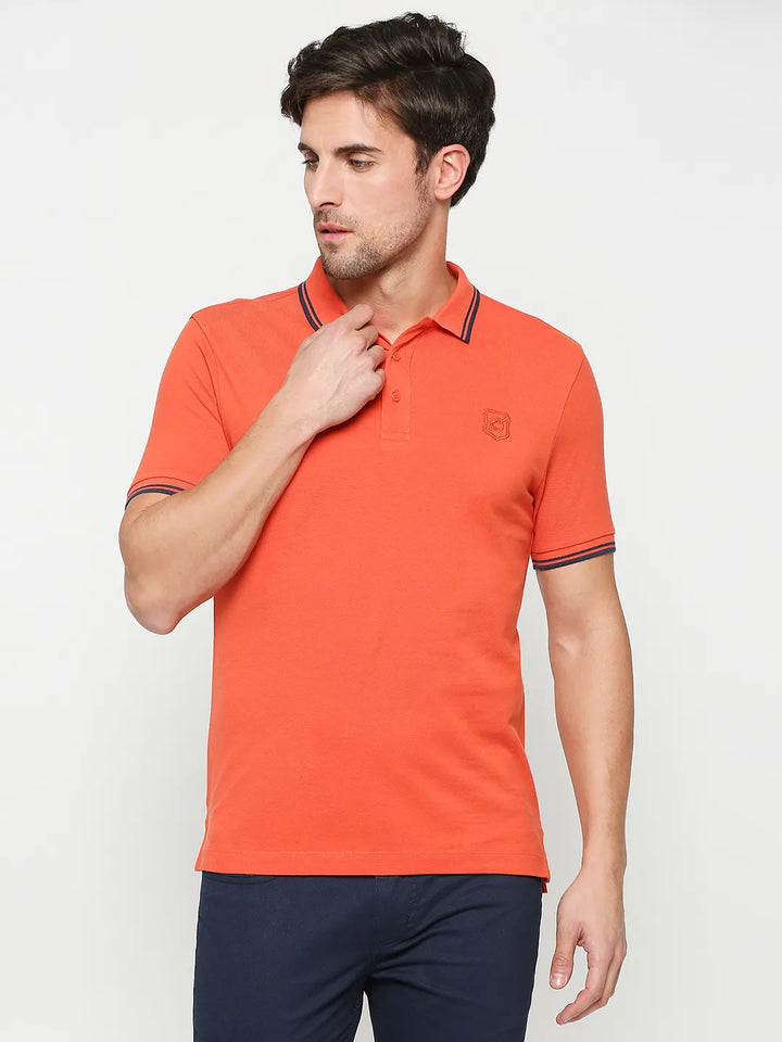 Green Regular Fit Men's Polo T-shirt