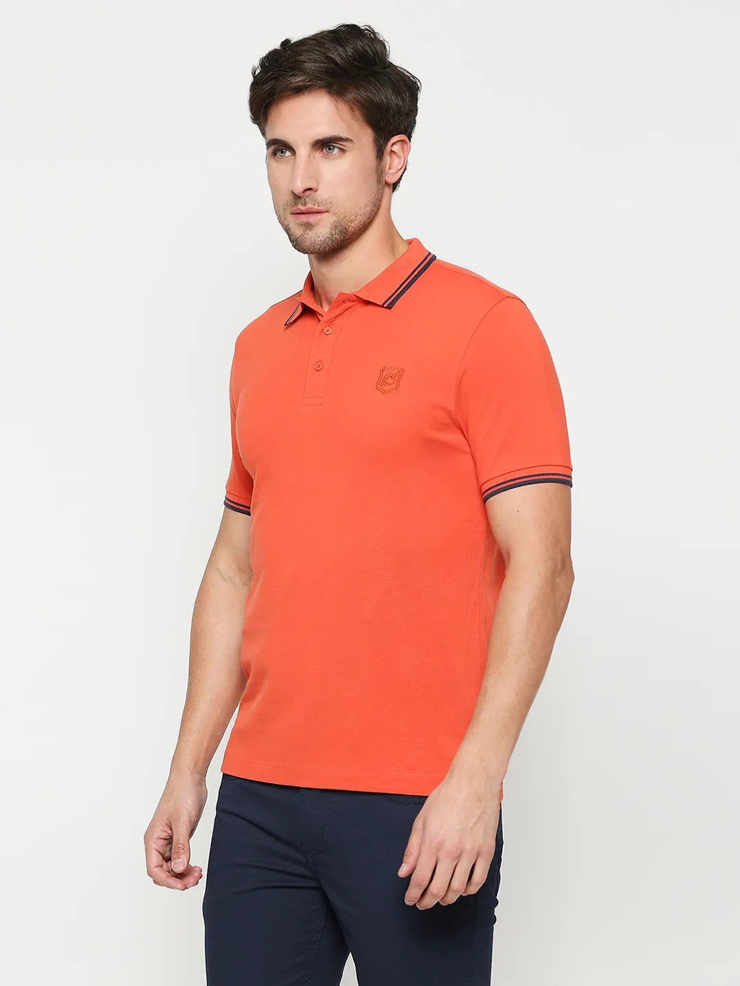 Being Human Clothing Men Regular Fit Polo Neck T-Shirts-Fiesta