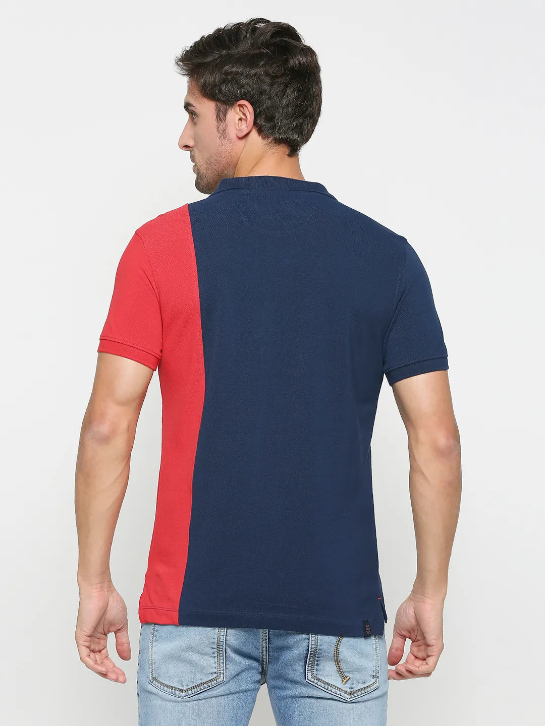 Being Human Clothing Men Regular Fit T-Shirts-Navy And Red