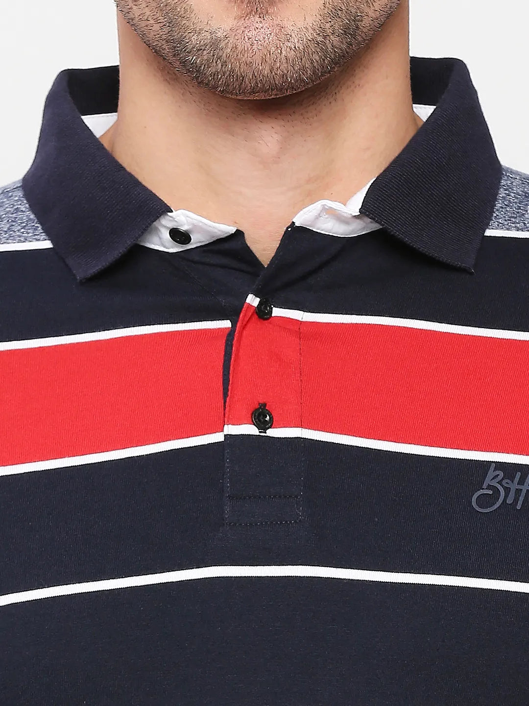 Being Human Clothing Men Regular Fit T-Shirts-Red- Navy