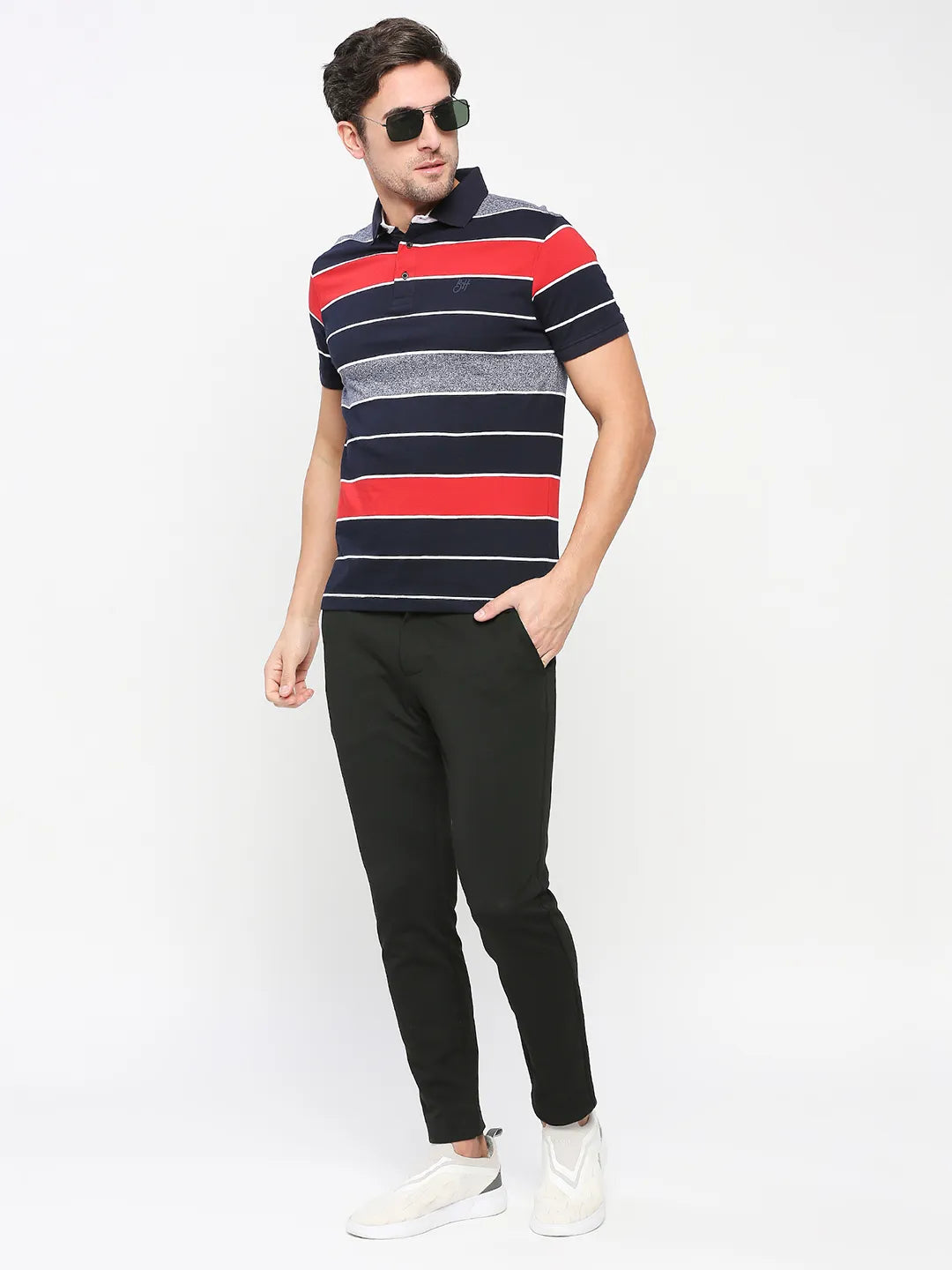 Being Human Clothing Men Regular Fit T-Shirts-Red- Navy