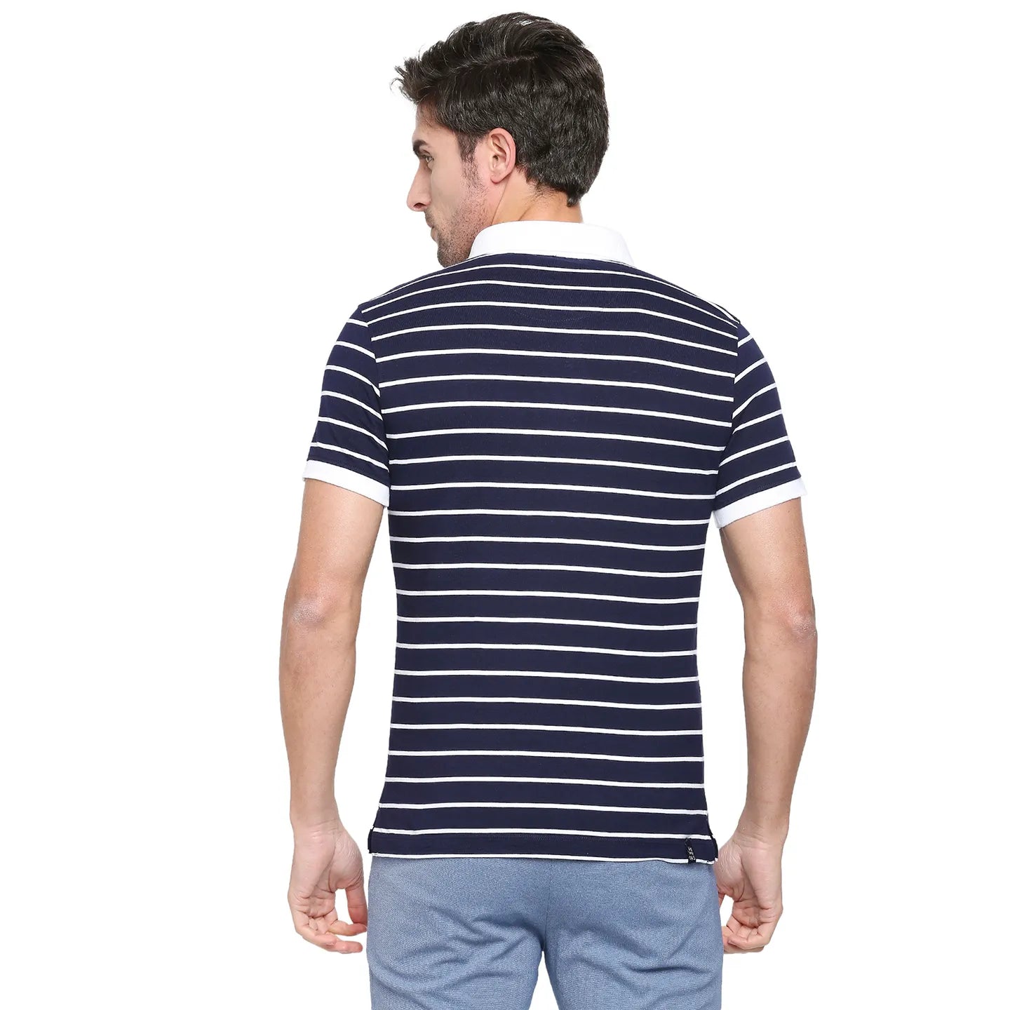 Being Human Clothing Men Regular Fit T-Shirts-Blue-White