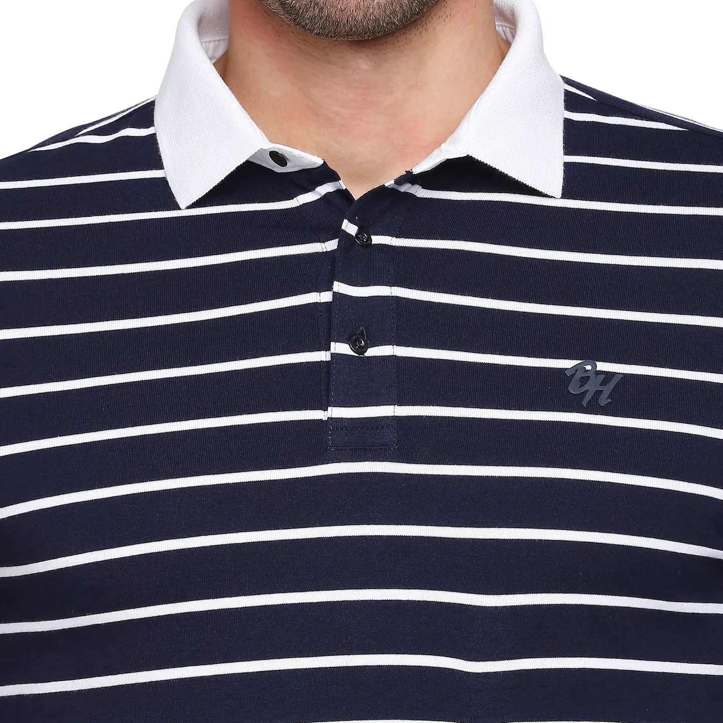 Being Human Clothing Men Regular Fit T-Shirts-Blue-White