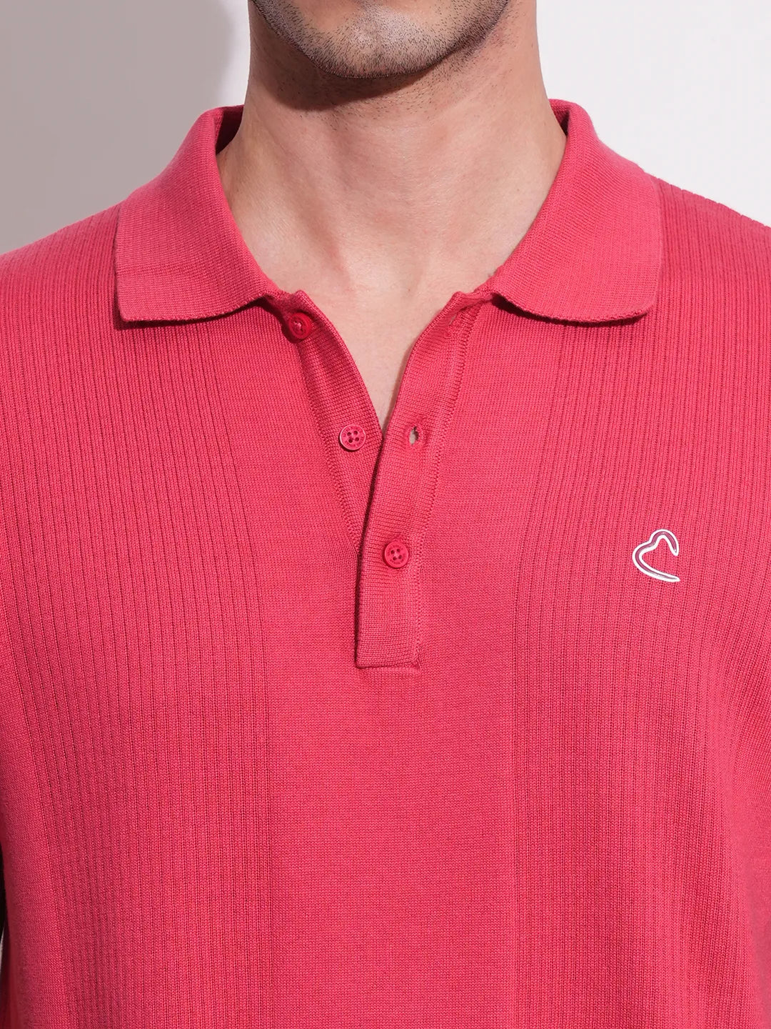 Being Human Clothing Men Regular Fit T-Shirts-Coral