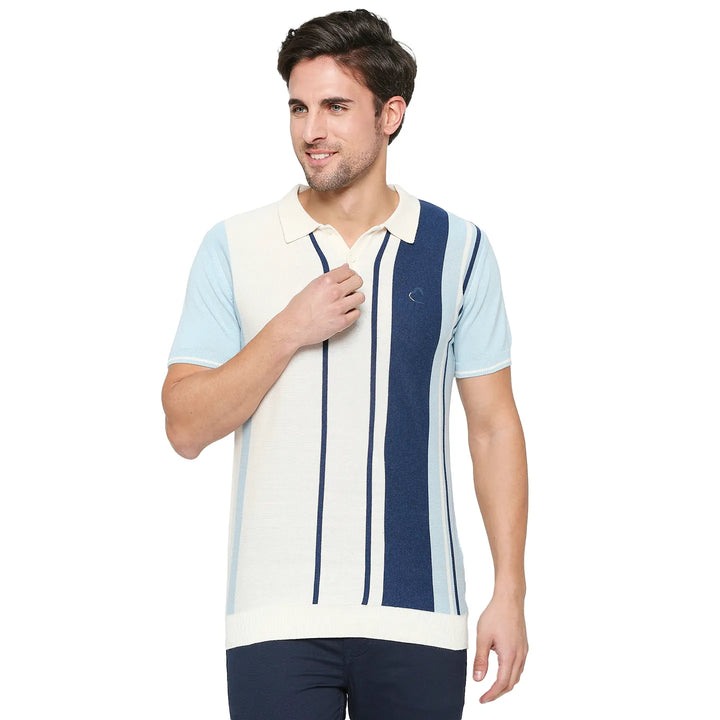 WHITE Regular Fit Men's Polo T-Shirt
