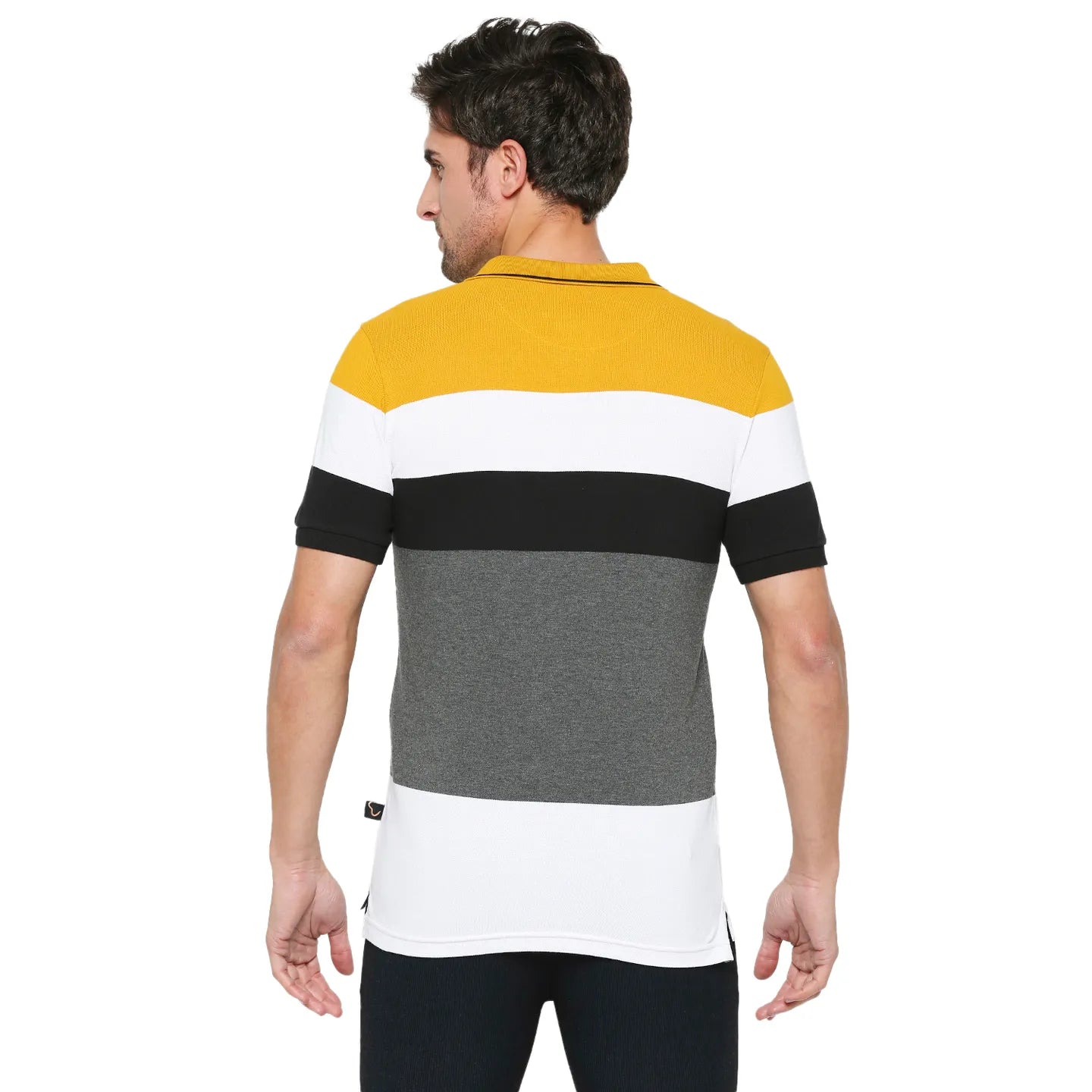 Yellow Regular Fit Men's Polo T-Shirt by Being Human Clothing