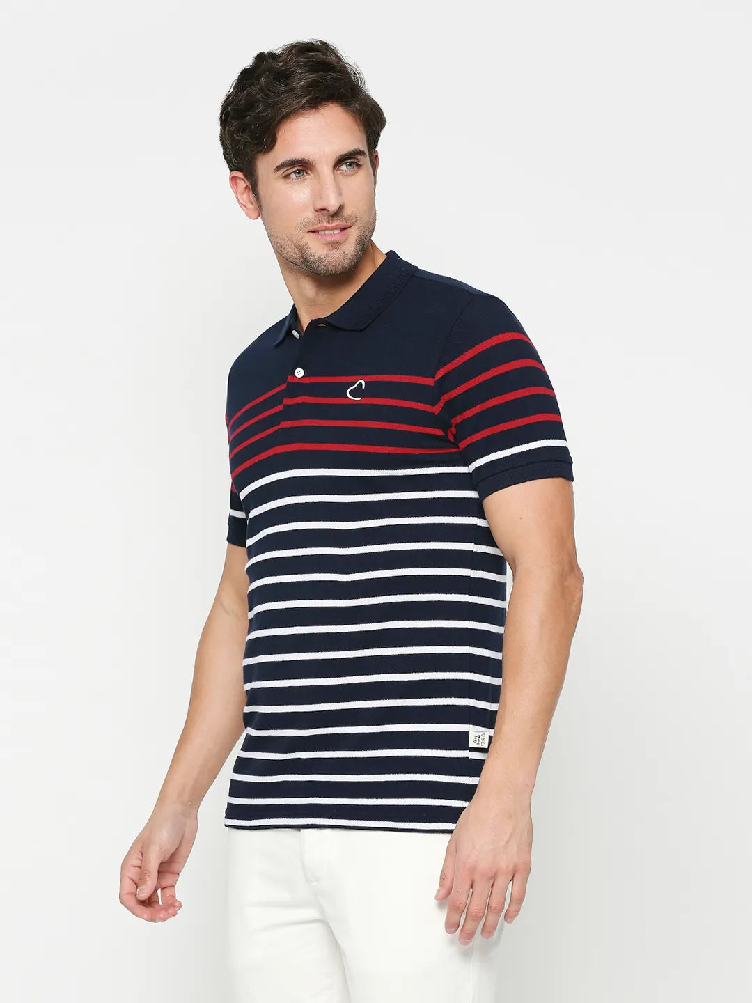 Being Human Clothing Men Regular Fit T-Shirts-Navy-Red