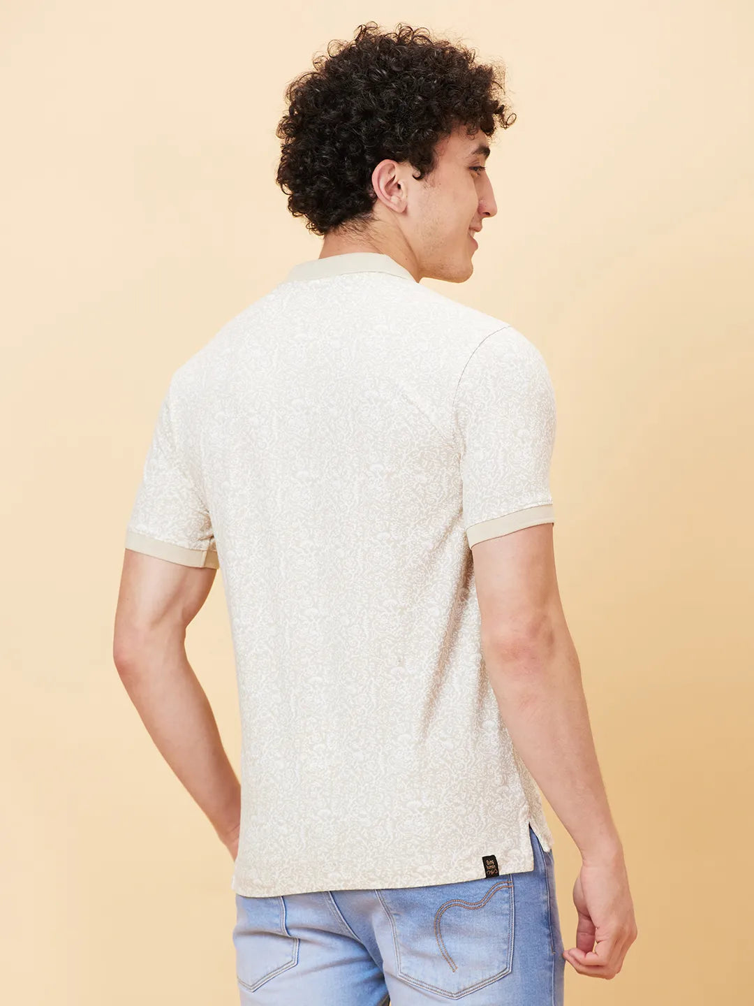 Being Human Clothing Men Regular Fit T-Shirts-Chalk