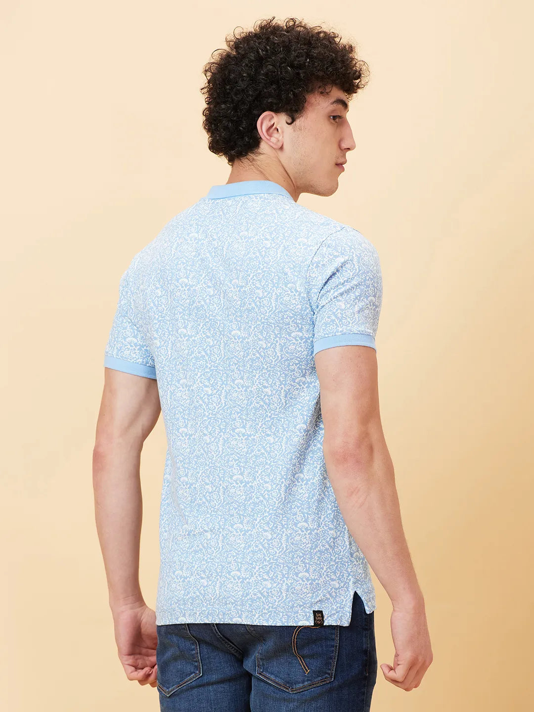 Being Human Clothing Men Regular Fit T-Shirts-Light Blue