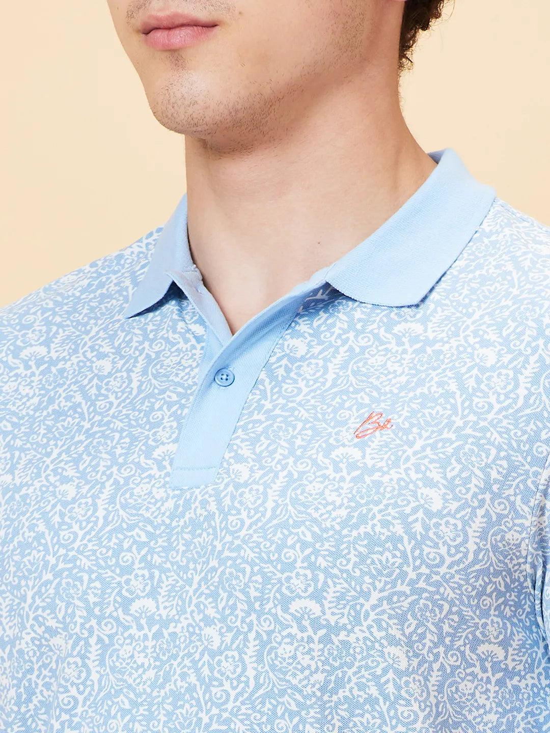 Being Human Clothing Men Regular Fit T-Shirts-Light Blue