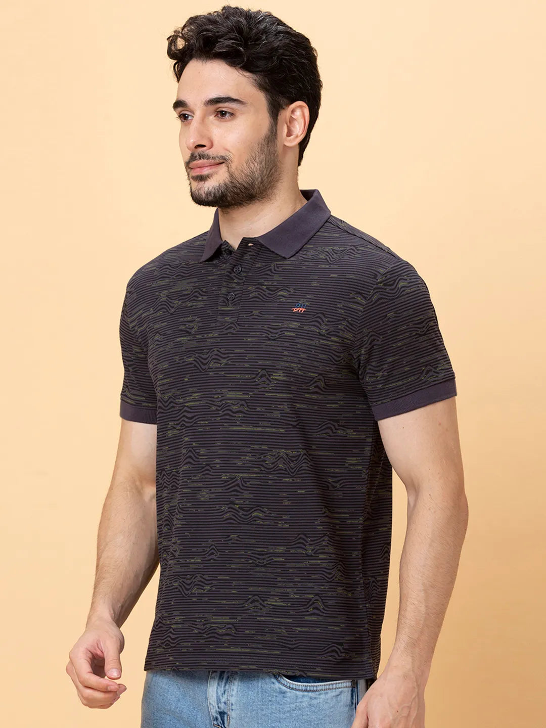 Being Human Clothing Men Regular Fit T-Shirts-Charcoal