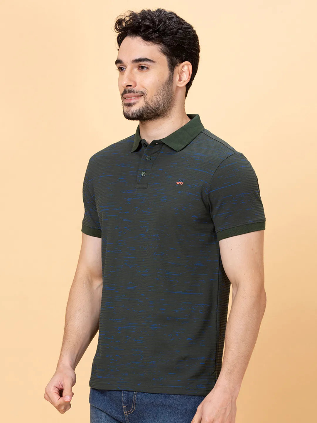 Being Human Clothing Men Regular Fit T-Shirts-Forest Green