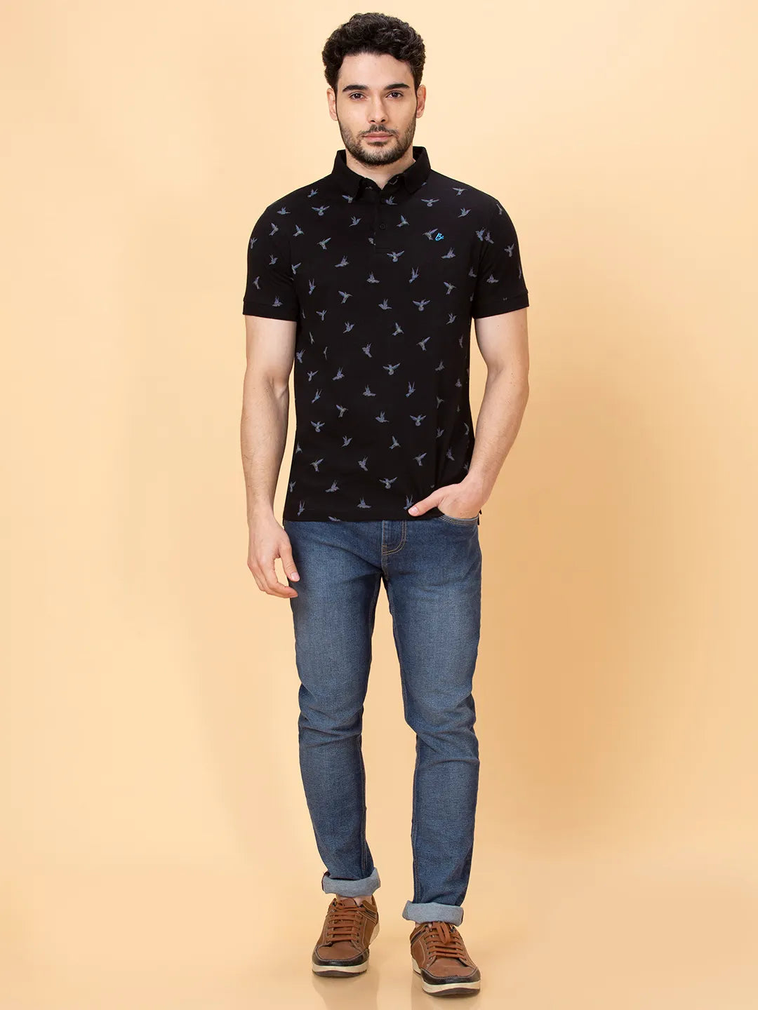 Being Human Clothing Men Regular Fit T-Shirts-Black