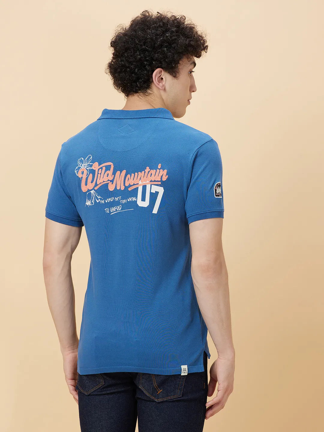 Being Human Clothing Men Regular Fit T-Shirts-Midnight Blue