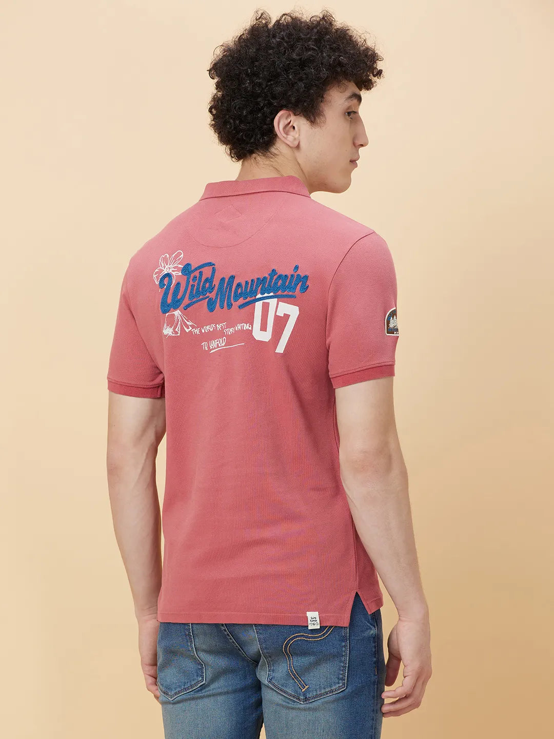 Being Human Clothing Men Regular Fit T-Shirts-Mineral Red