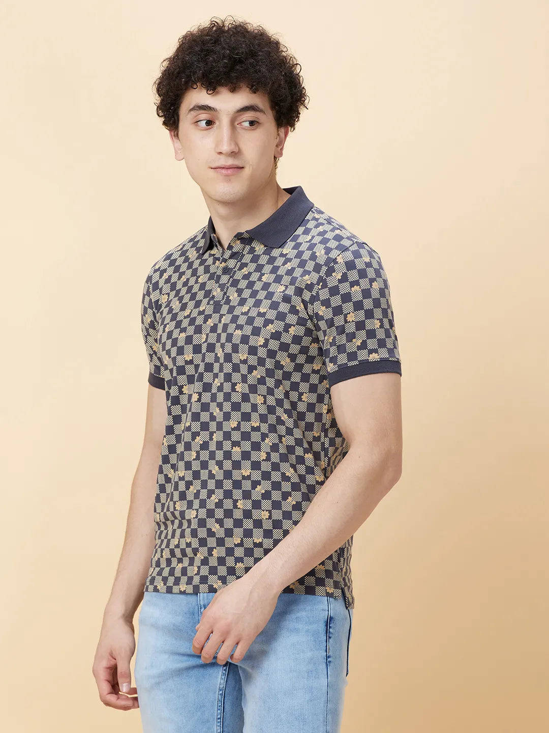 Being Human Clothing Men Regular Fit T-Shirts-Charcoal