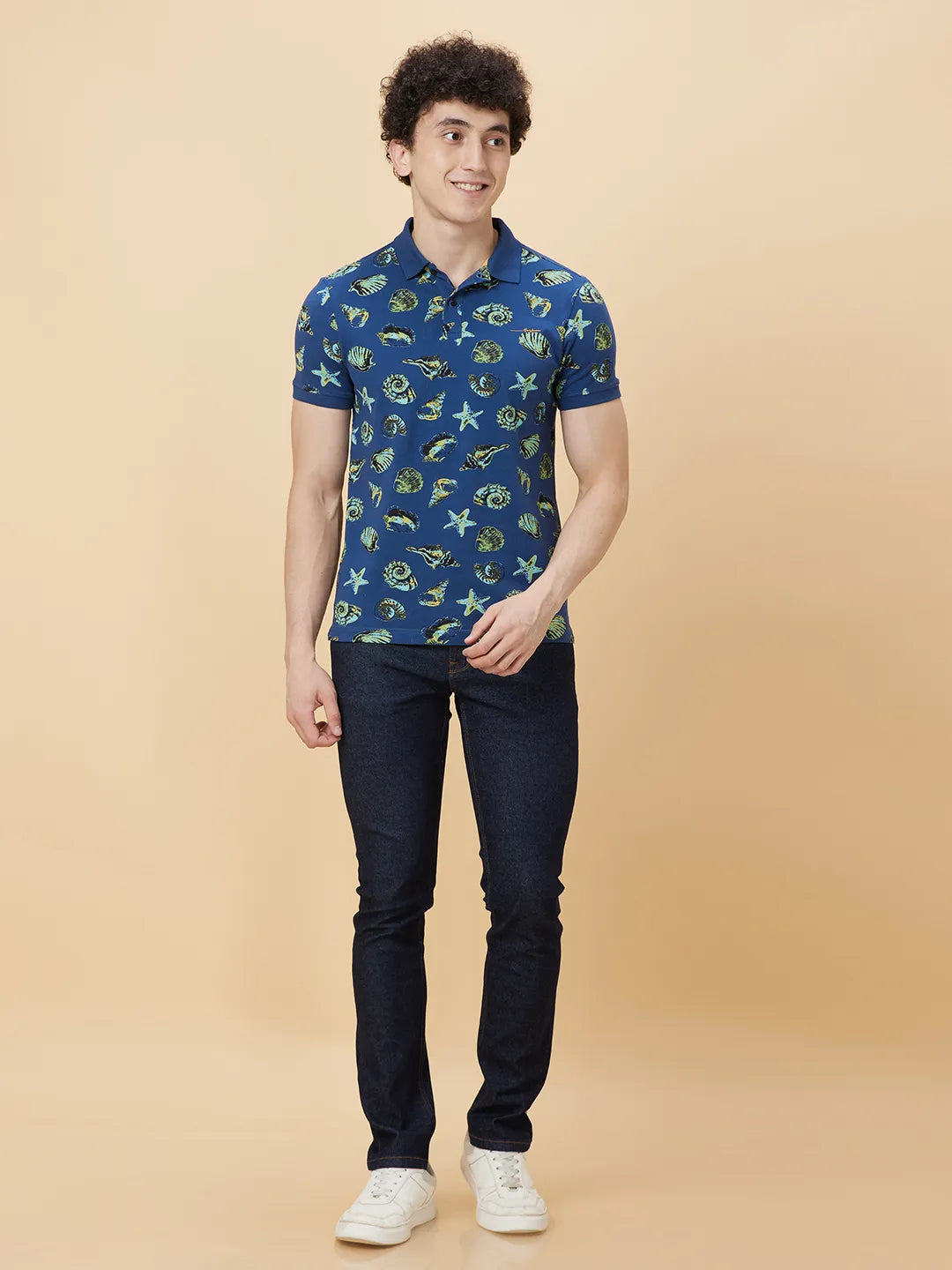 Being Human Clothing Men Regular Fit T-Shirts-Navy