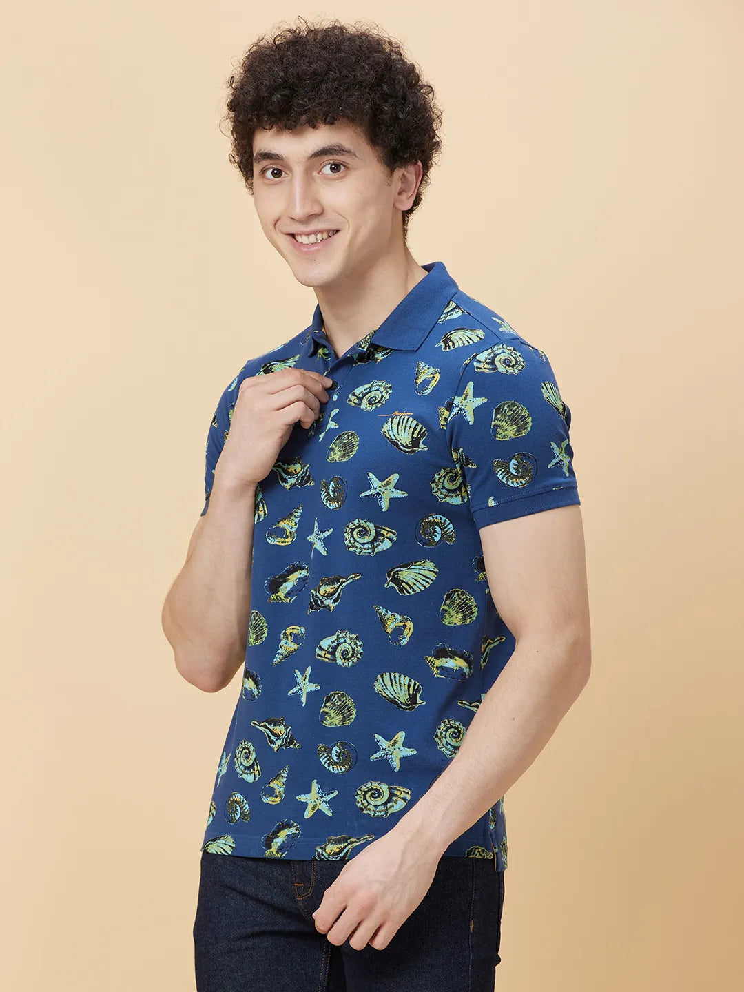 Being Human Clothing Men Regular Fit T-Shirts-Navy