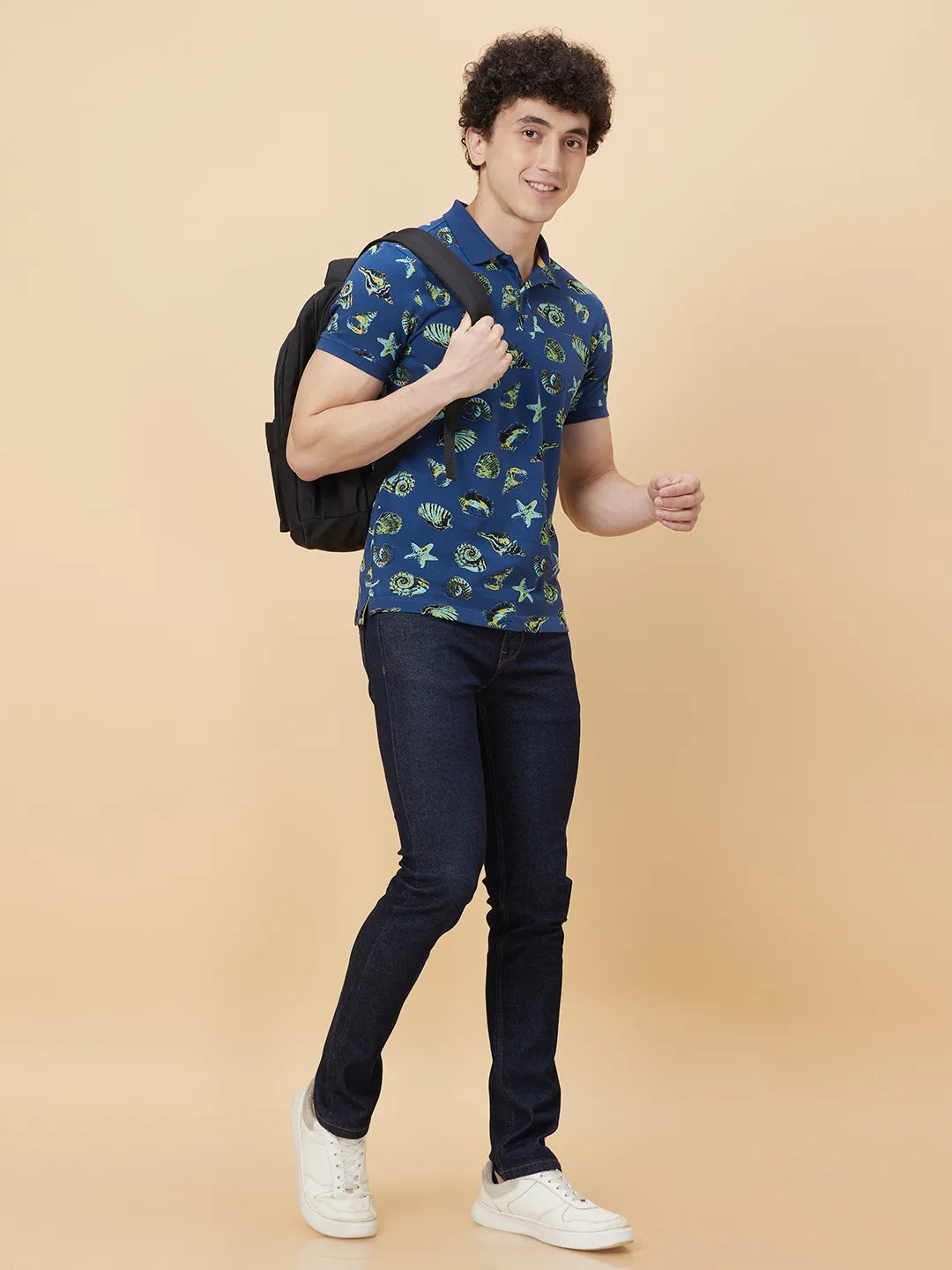 Being Human Clothing Men Regular Fit T-Shirts-Navy