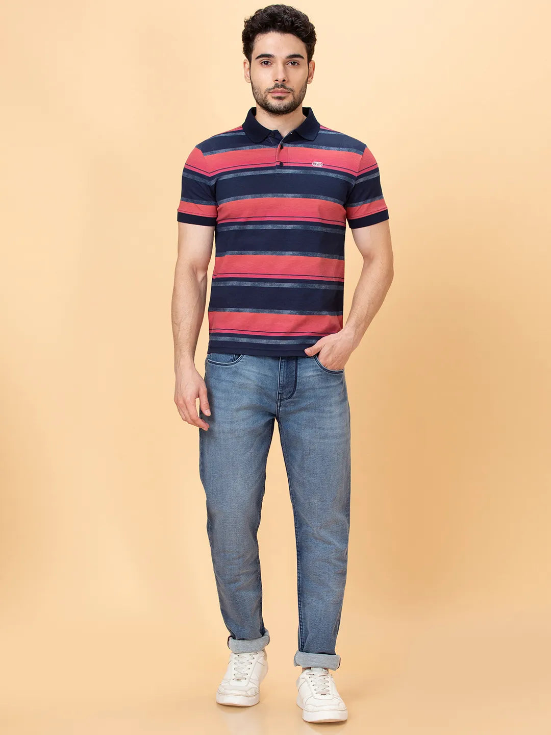 Being Human Clothing Men Regular Fit T-Shirts-Midnight Blue