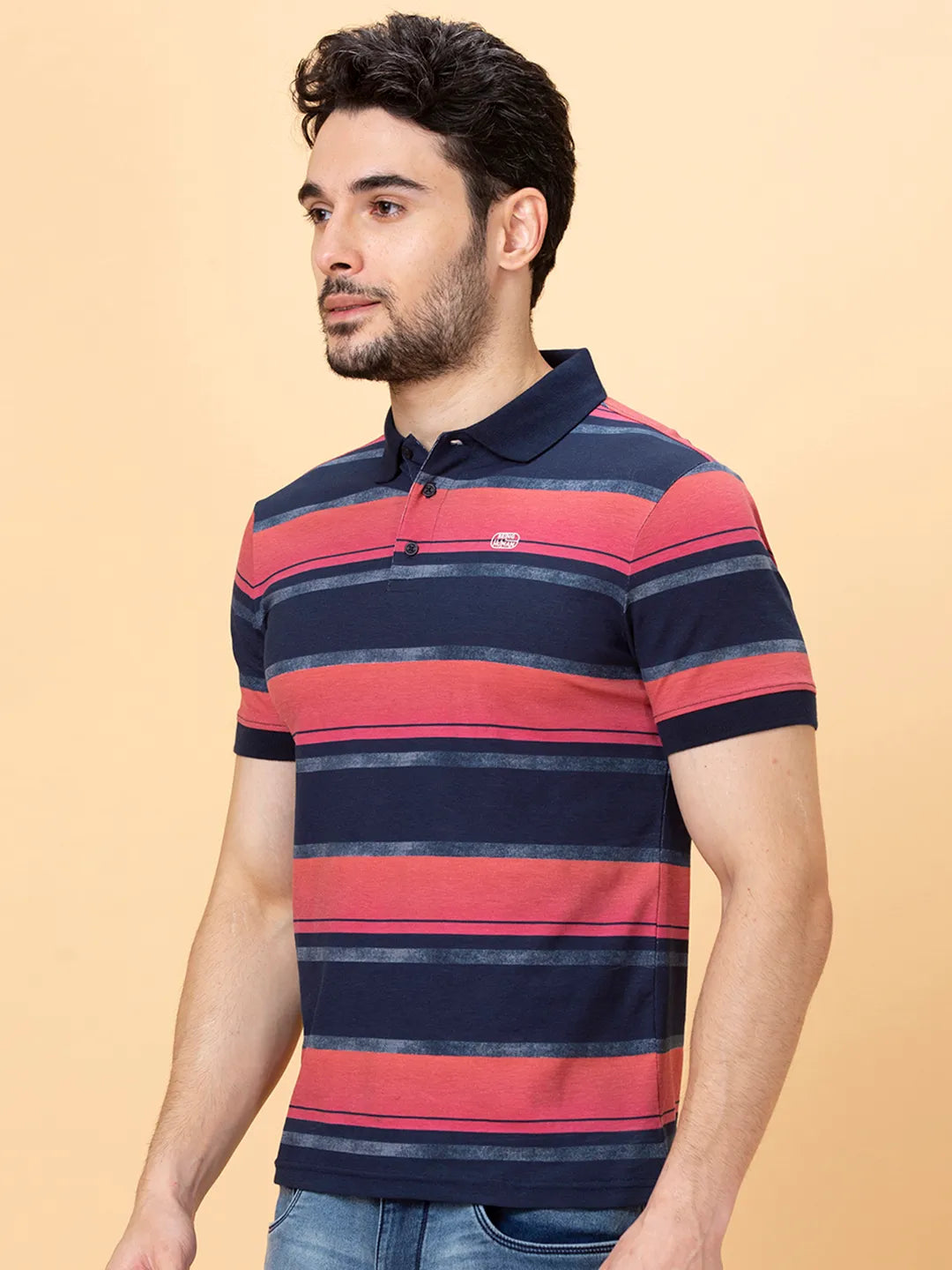 Being Human Clothing Men Regular Fit T-Shirts-Midnight Blue