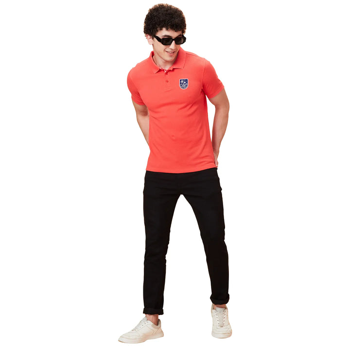 Red Regular Fit Men's Polo T-Shirt