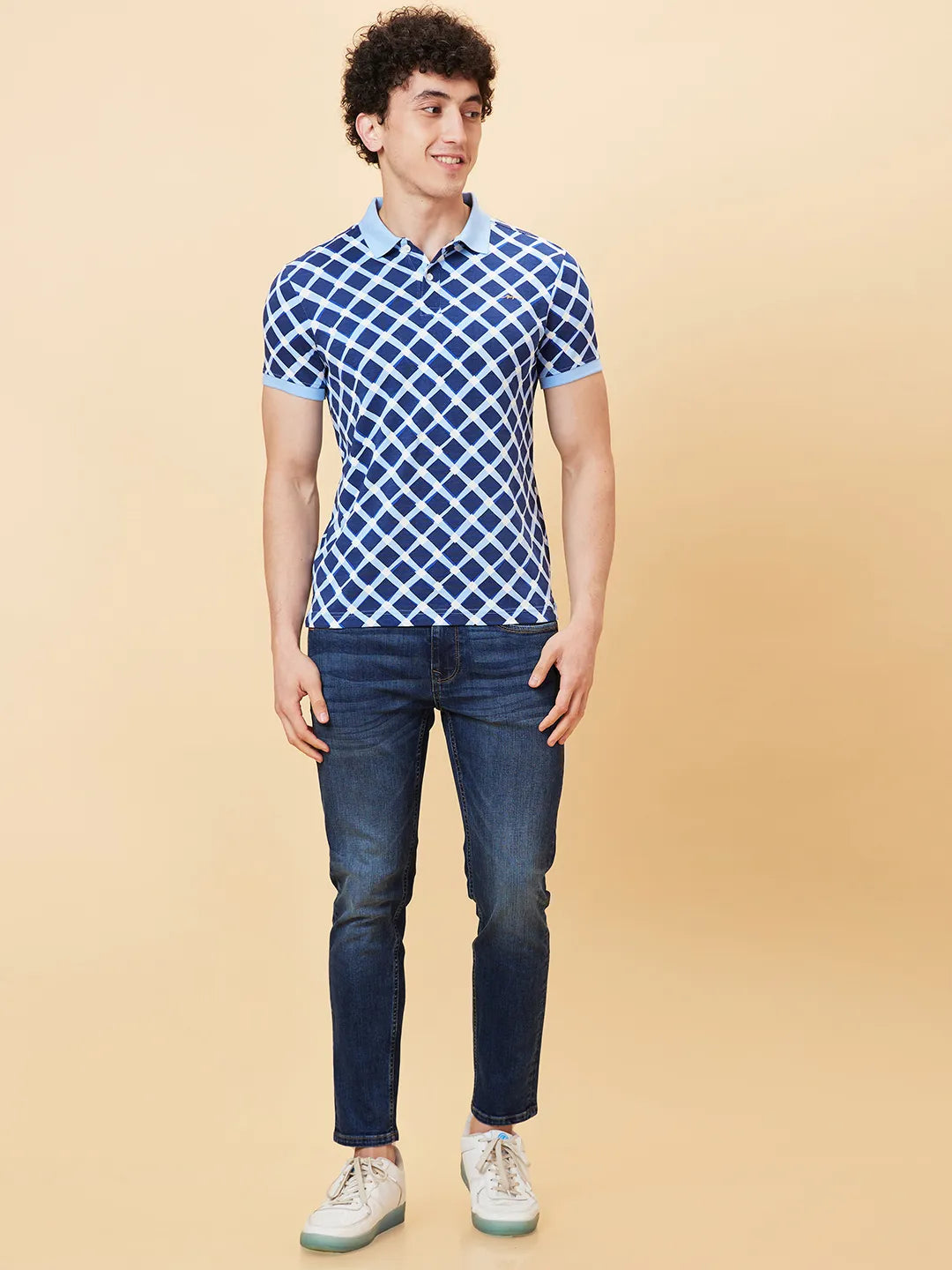 Being Human Clothing Men Regular Fit T-Shirts-Light Blue