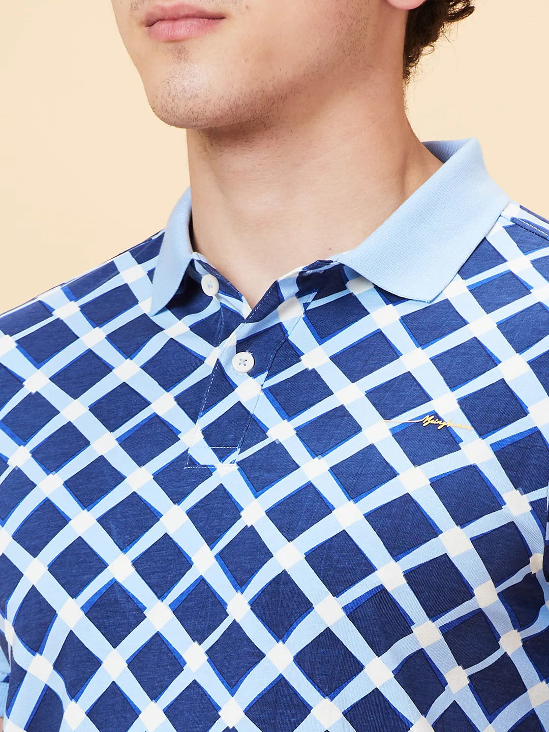 Being Human Clothing Men Regular Fit T-Shirts-Light Blue