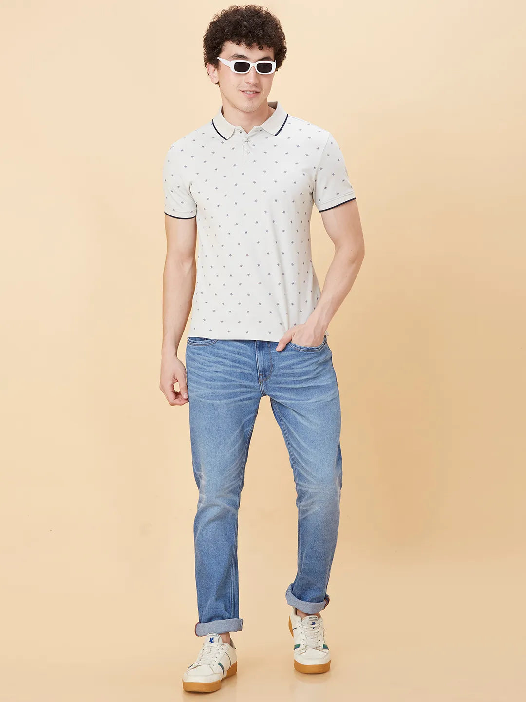 Being Human Clothing Men Regular Fit T-Shirts-Lt.Grey