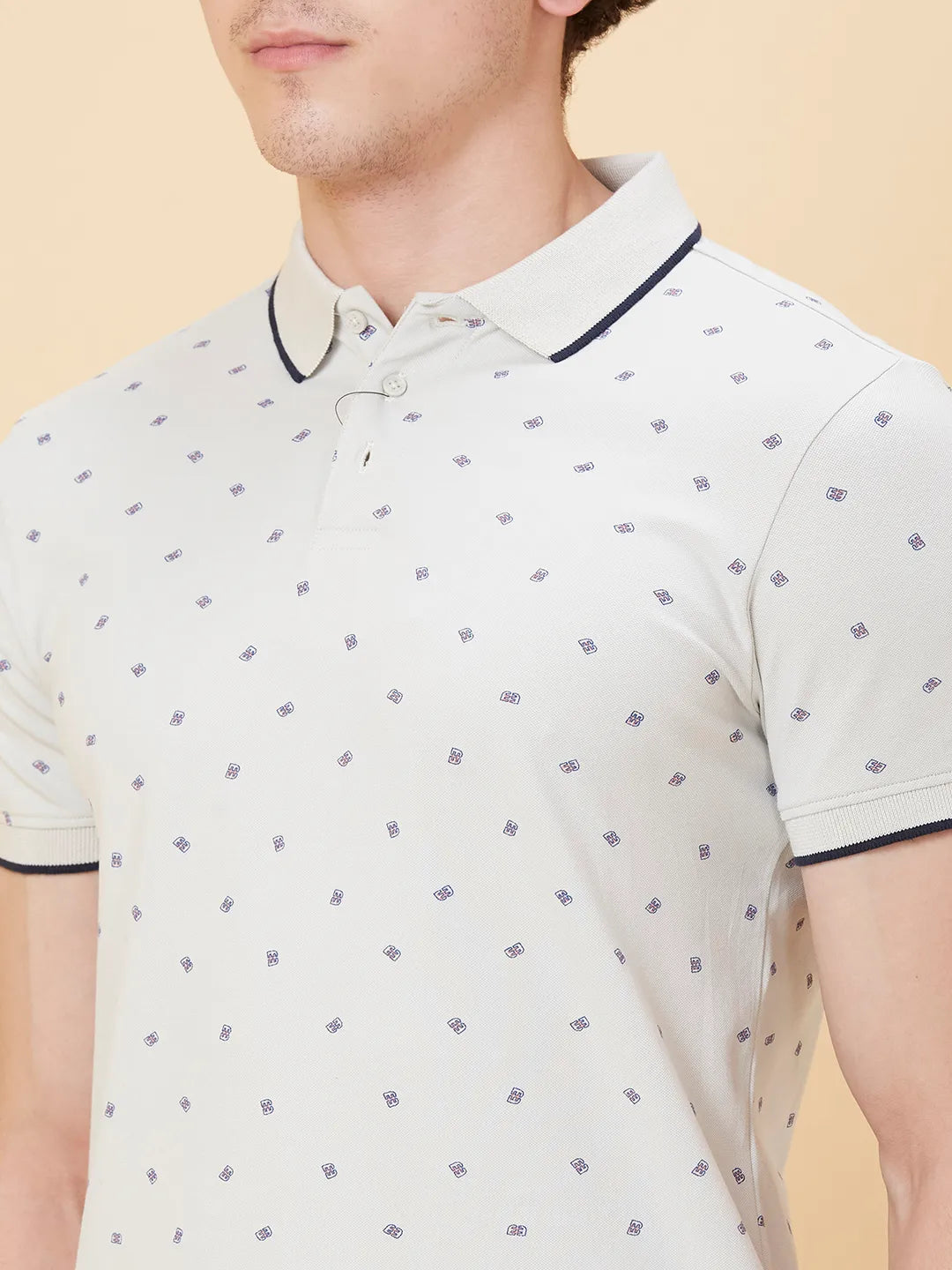 Being Human Clothing Men Regular Fit T-Shirts-Lt.Grey