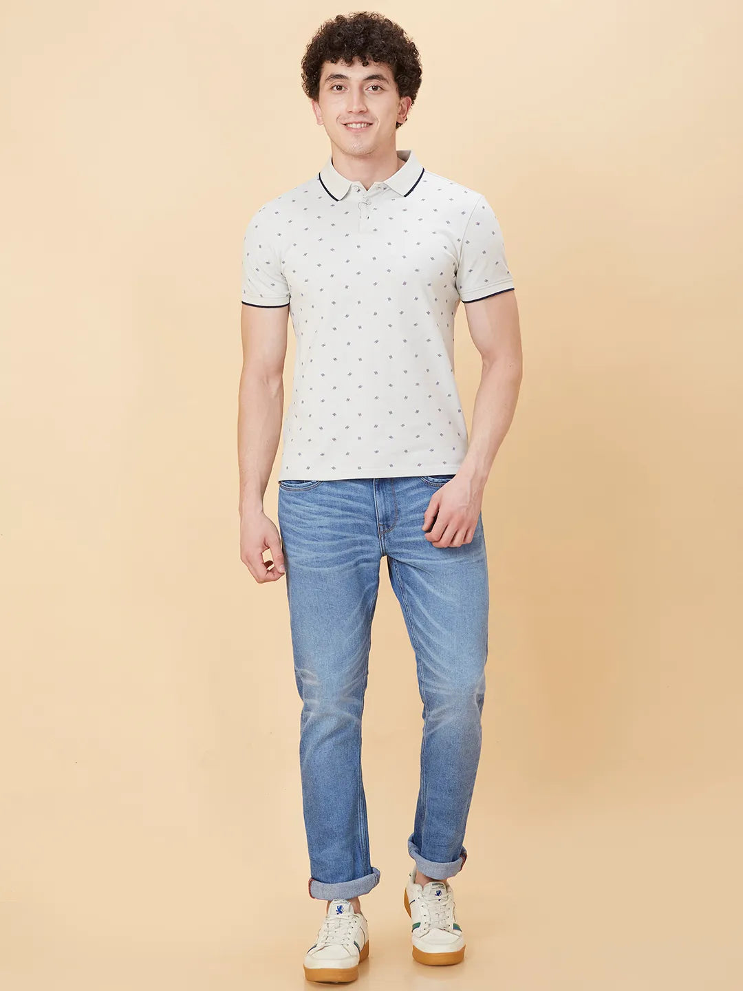 Being Human Clothing Men Regular Fit T-Shirts-Lt.Grey