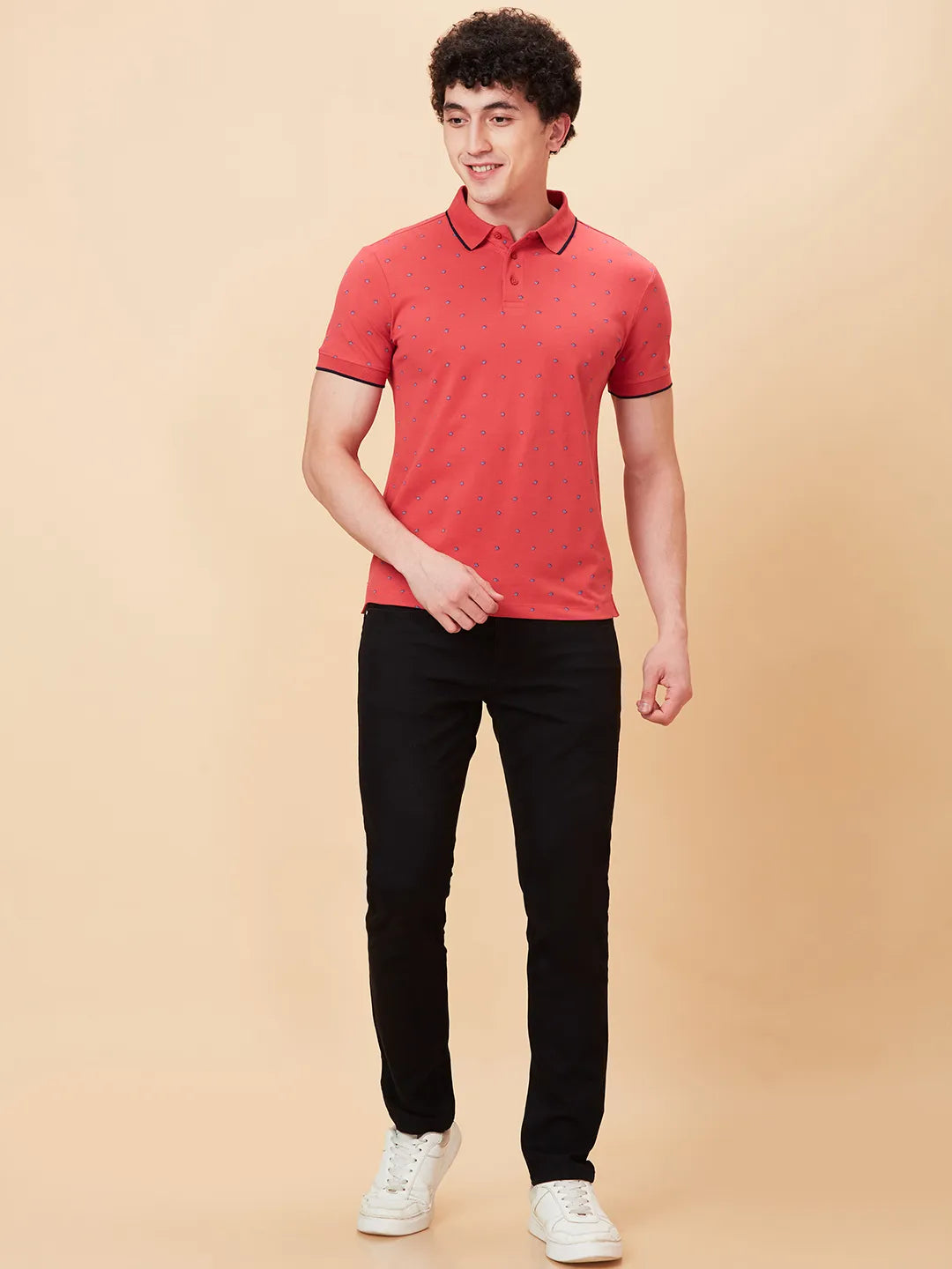 Being Human Clothing Men Regular Fit T-Shirts-Mineral Red