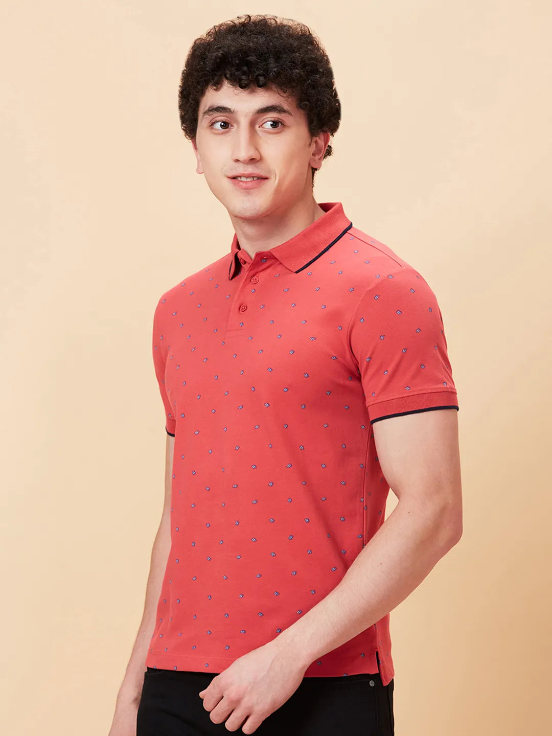 Being Human Clothing Men Regular Fit T-Shirts-Mineral Red