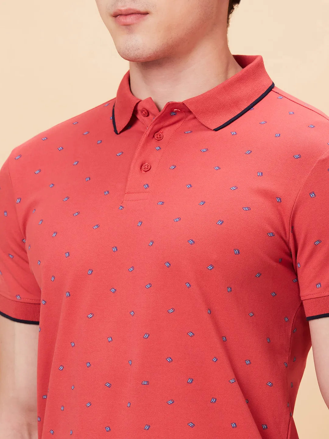 Being Human Clothing Men Regular Fit T-Shirts-Mineral Red