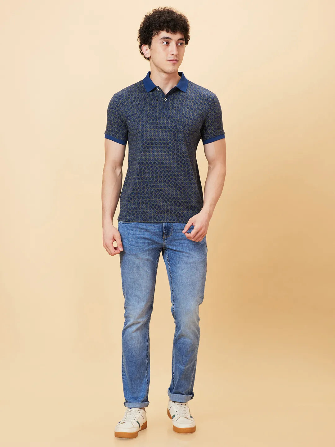 Being Human Clothing Men Regular Fit T-Shirts-Navy