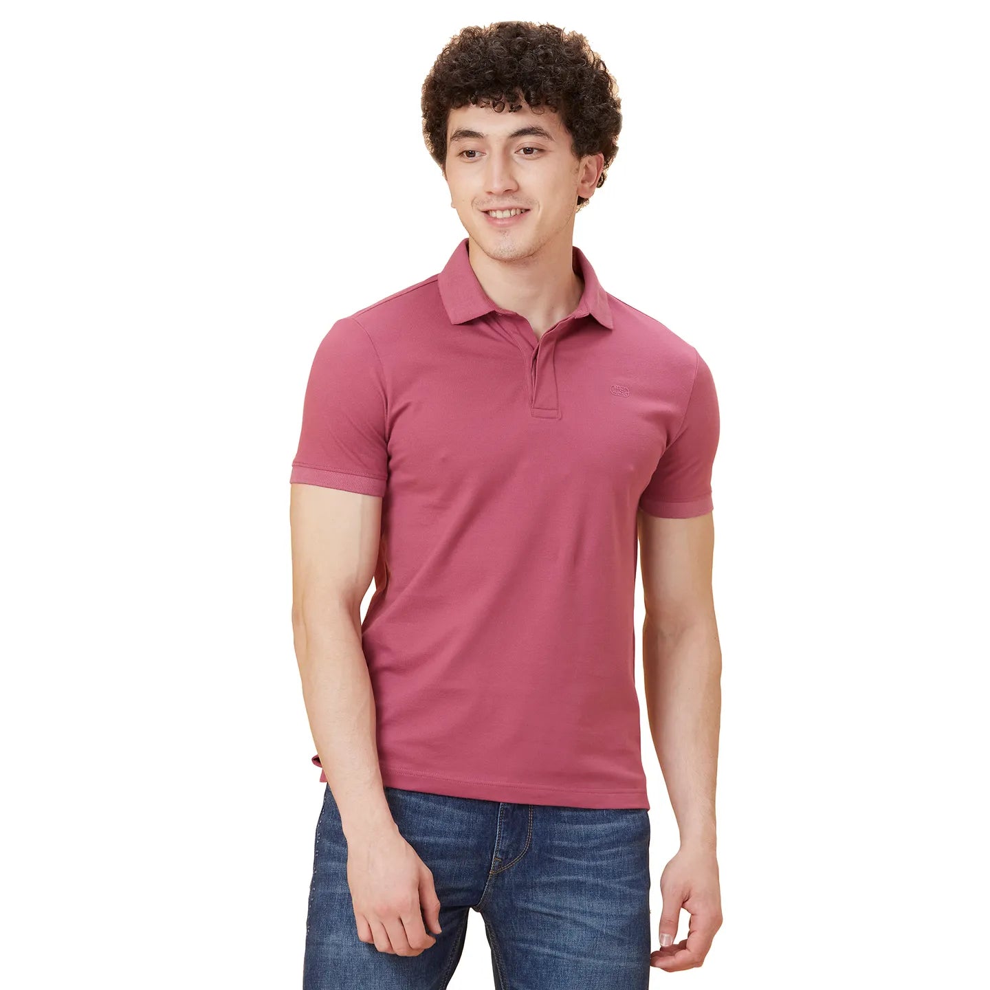 Blue Regular Fit Men's Polo T-Shirt by Being Human Clothing