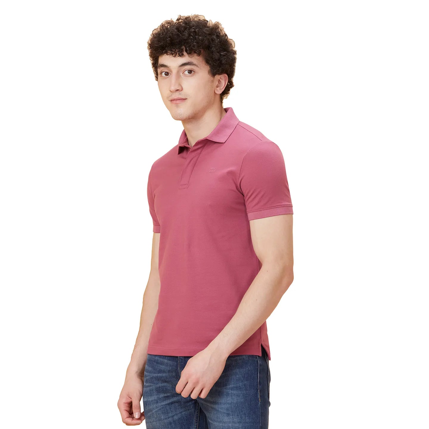 Blue Regular Fit Men's Polo T-Shirt by Being Human Clothing