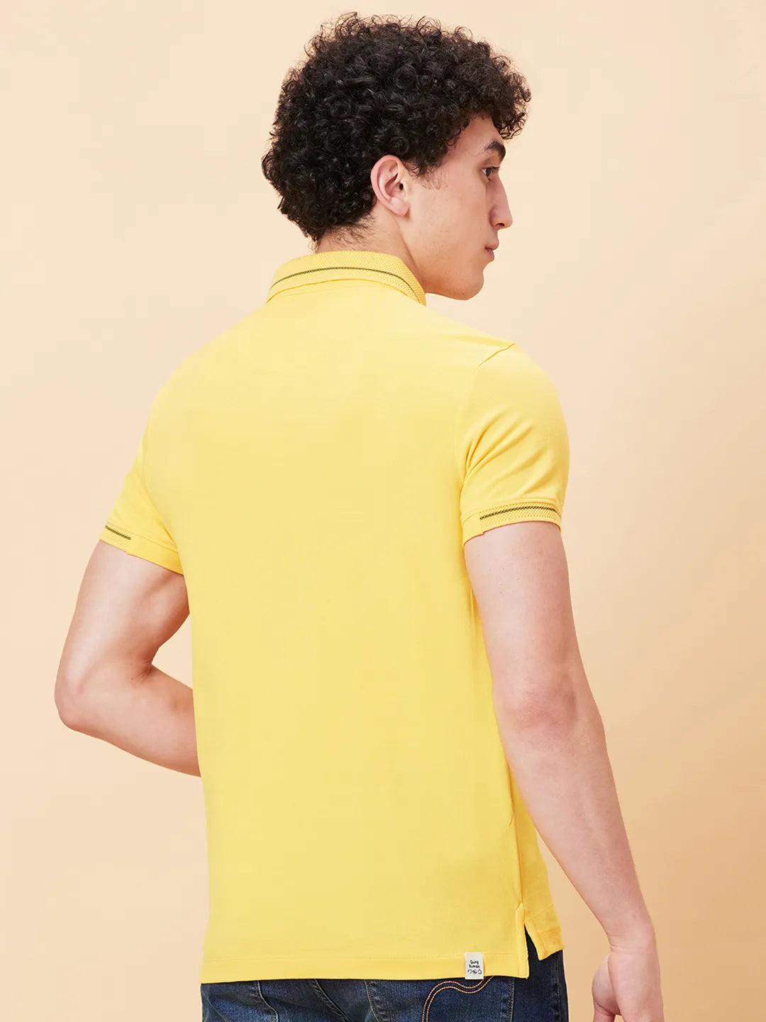 Being Human Clothing Men Regular Fit T-Shirts-Yellow