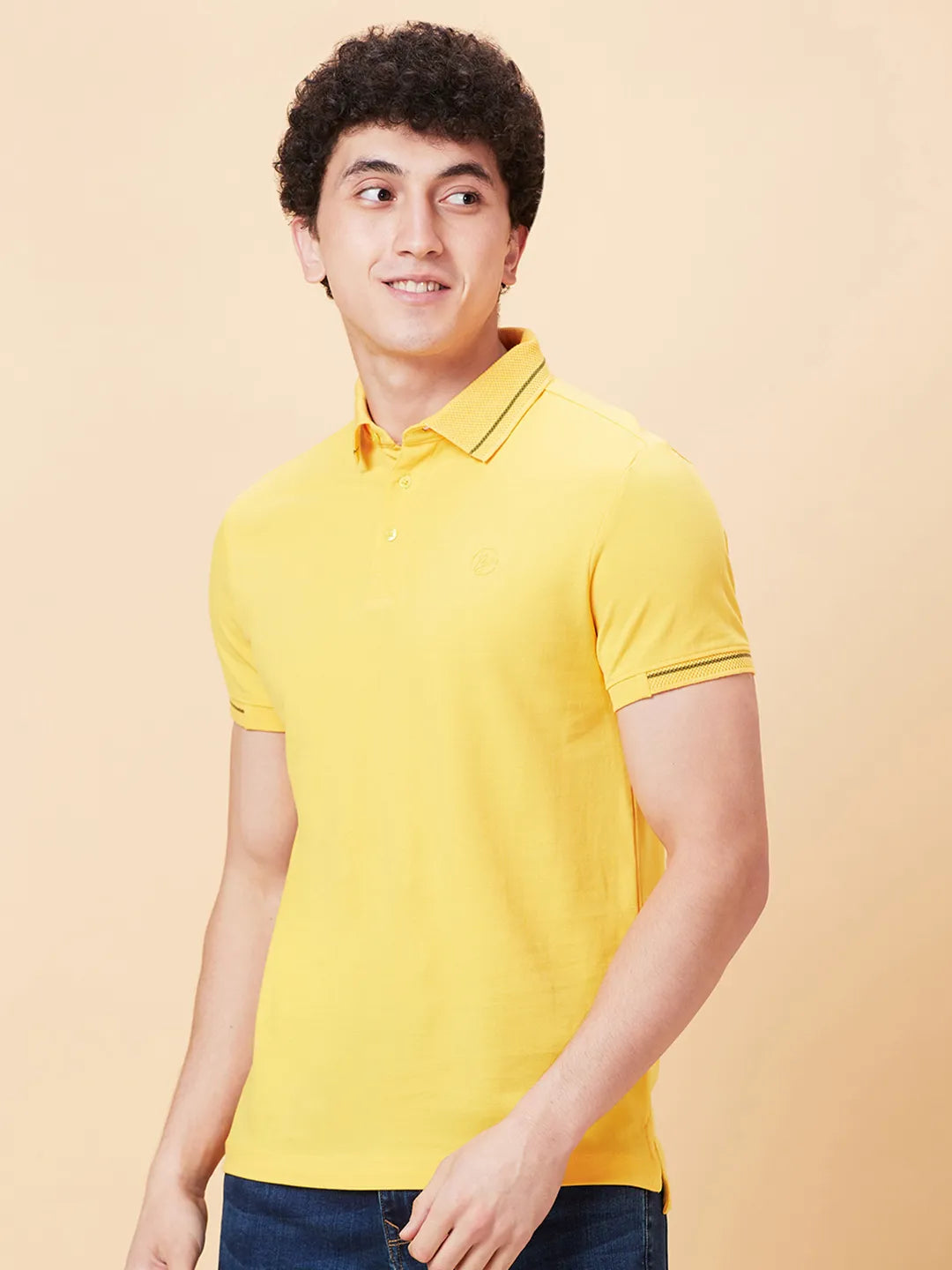 Being Human Clothing Men Regular Fit T-Shirts-Yellow