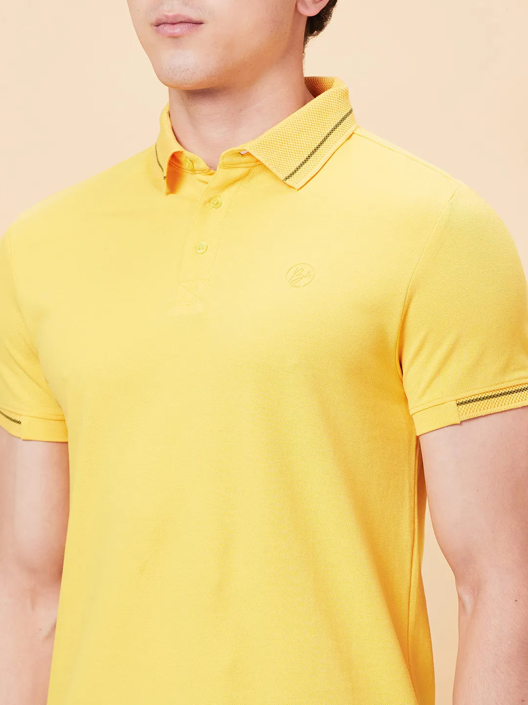 Being Human Clothing Men Regular Fit T-Shirts-Yellow