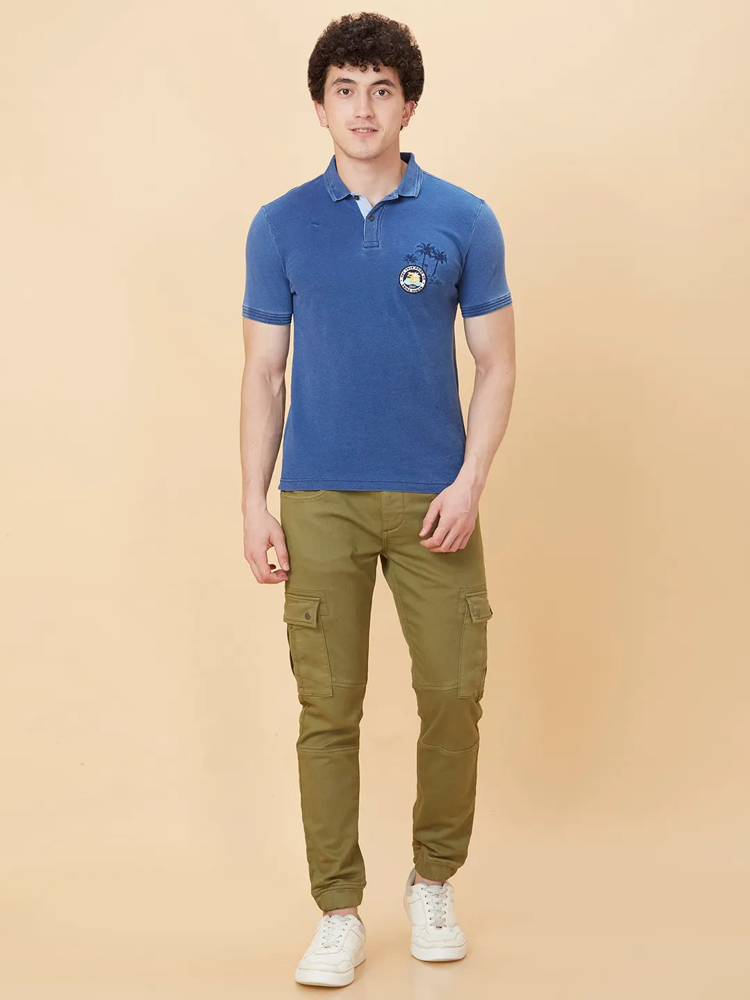 Being Human Clothing Men Regular Fit T-Shirts-Light Blue