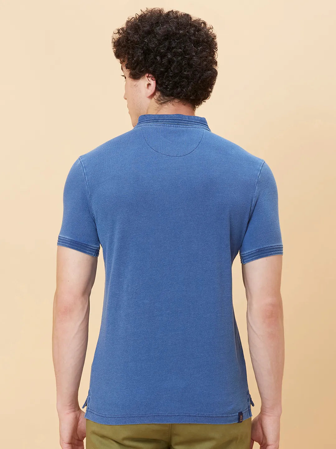 Being Human Clothing Men Regular Fit T-Shirts-Light Blue